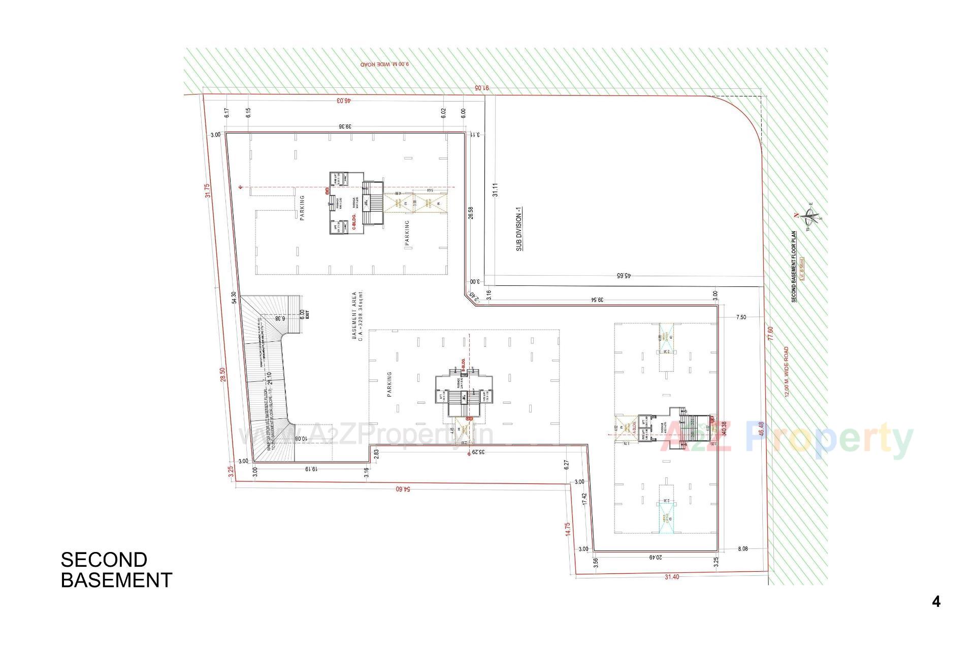 Layout of real estate project Antriksh located at Althan, Surat, Gujarat