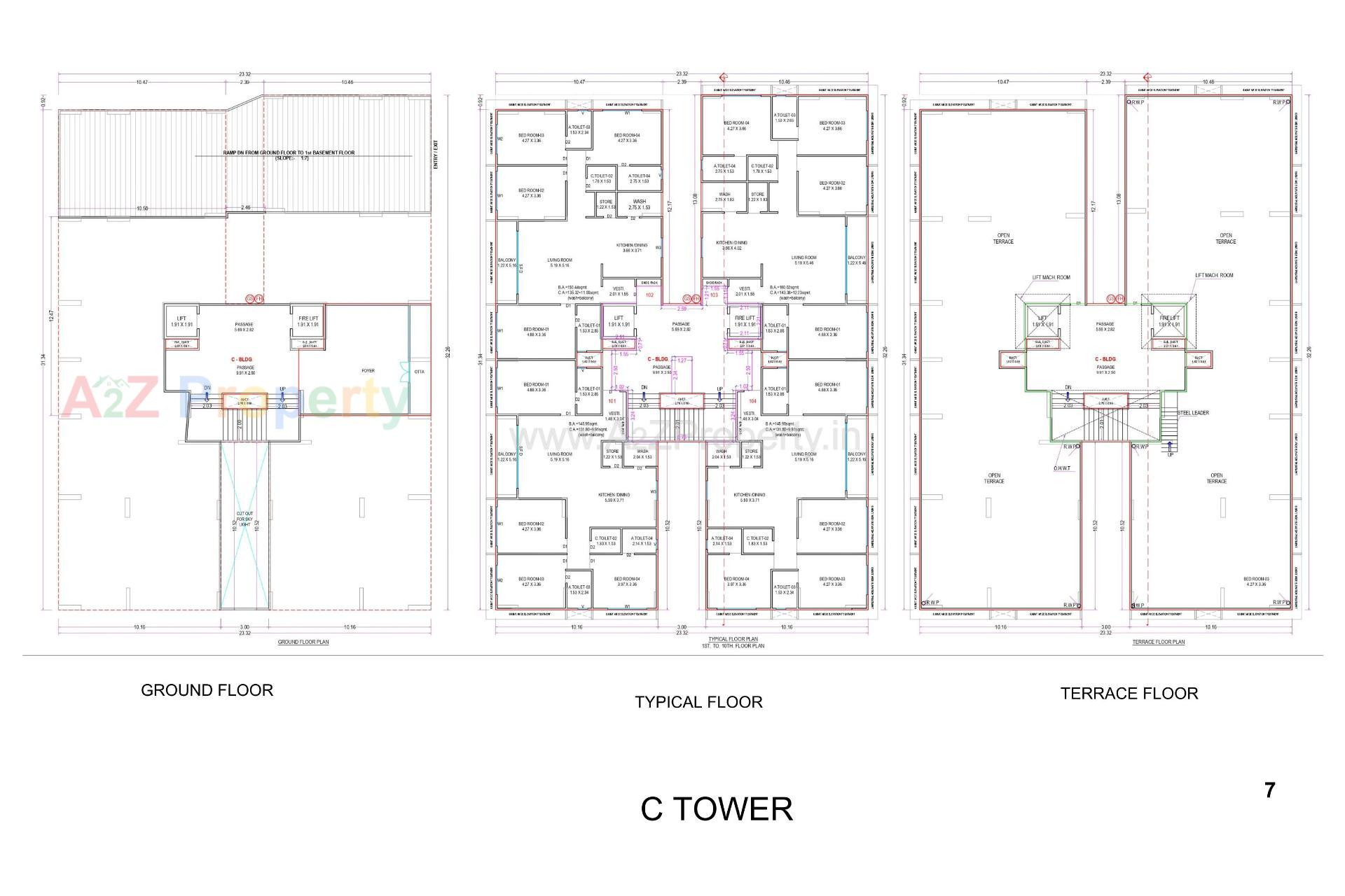 Layout of real estate project Antriksh located at Althan, Surat, Gujarat