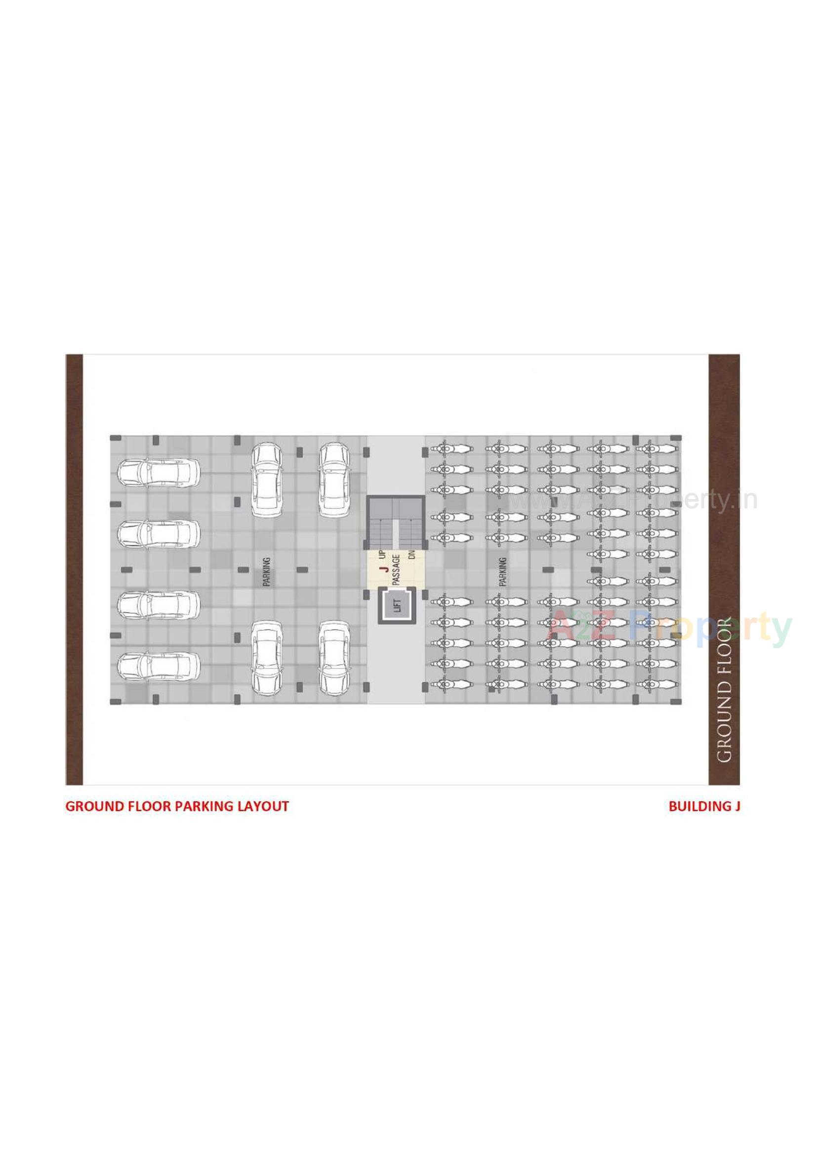 Layout of real estate project Anugrah Avenue located at Althan, Surat, Gujarat