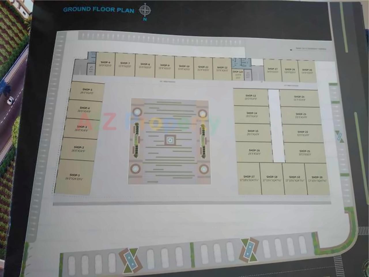 Layout of real estate project Apple Business Center located at Kamrej, Surat, Gujarat