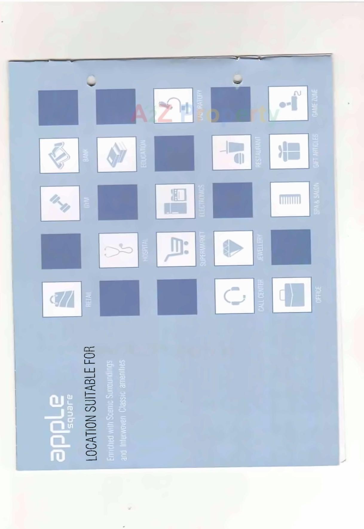 Layout of real estate project Apple Square located at Katar, Surat, Gujarat