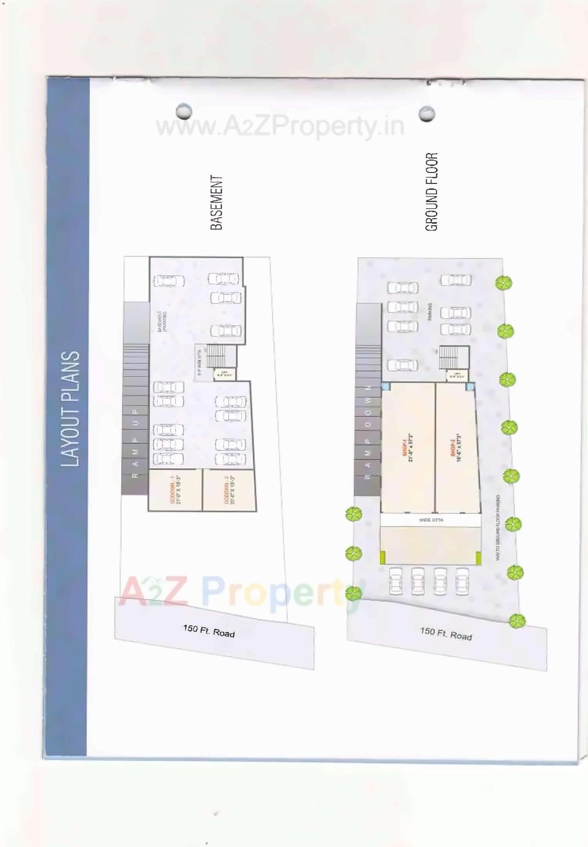 Layout of real estate project Apple Square located at Katar, Surat, Gujarat