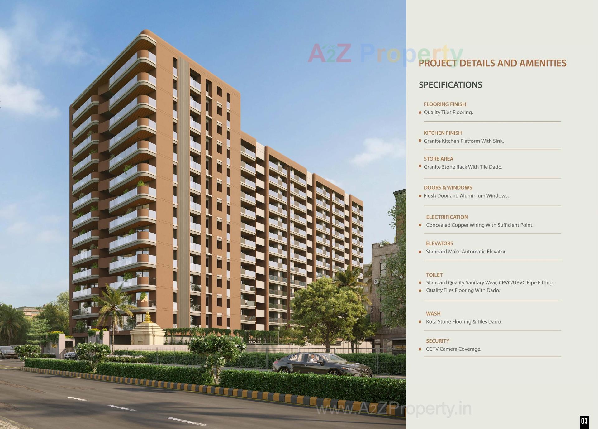 3D Elevation of real estate project Arbor located at Surat, Surat, Gujarat