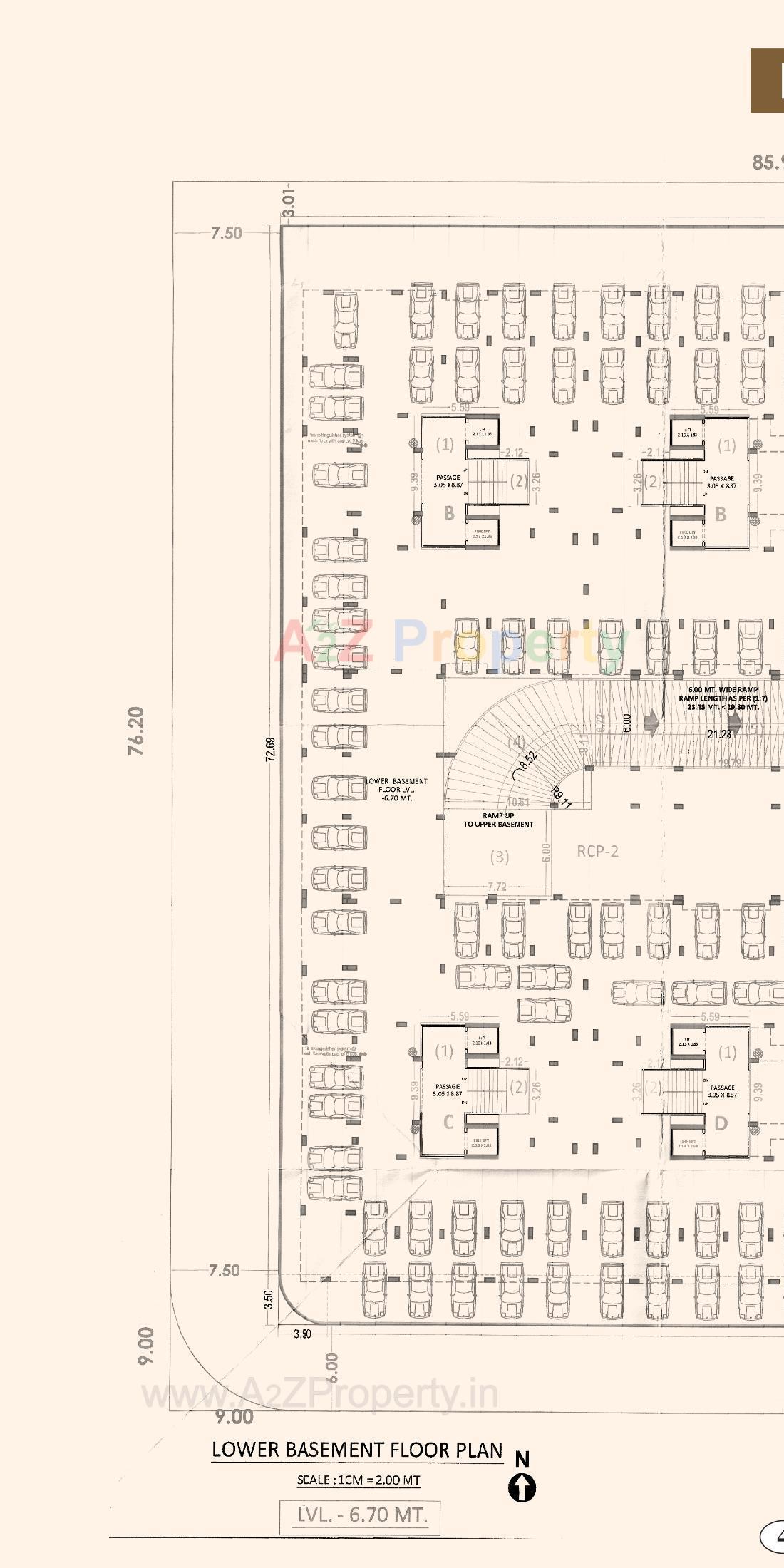 Layout of real estate project Arihant Dream located at Palanpore, Surat, Gujarat