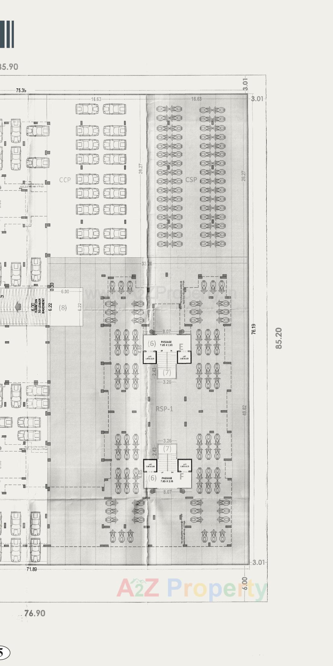Layout of real estate project Arihant Dream located at Palanpore, Surat, Gujarat
