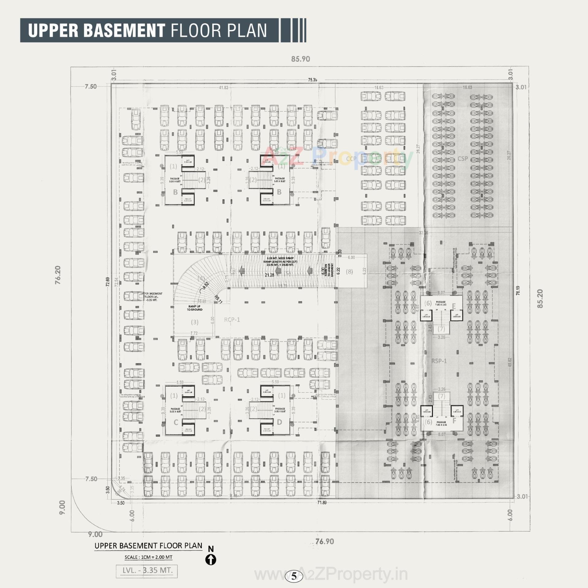 Layout of real estate project Arihant Dream located at Palanpore, Surat, Gujarat