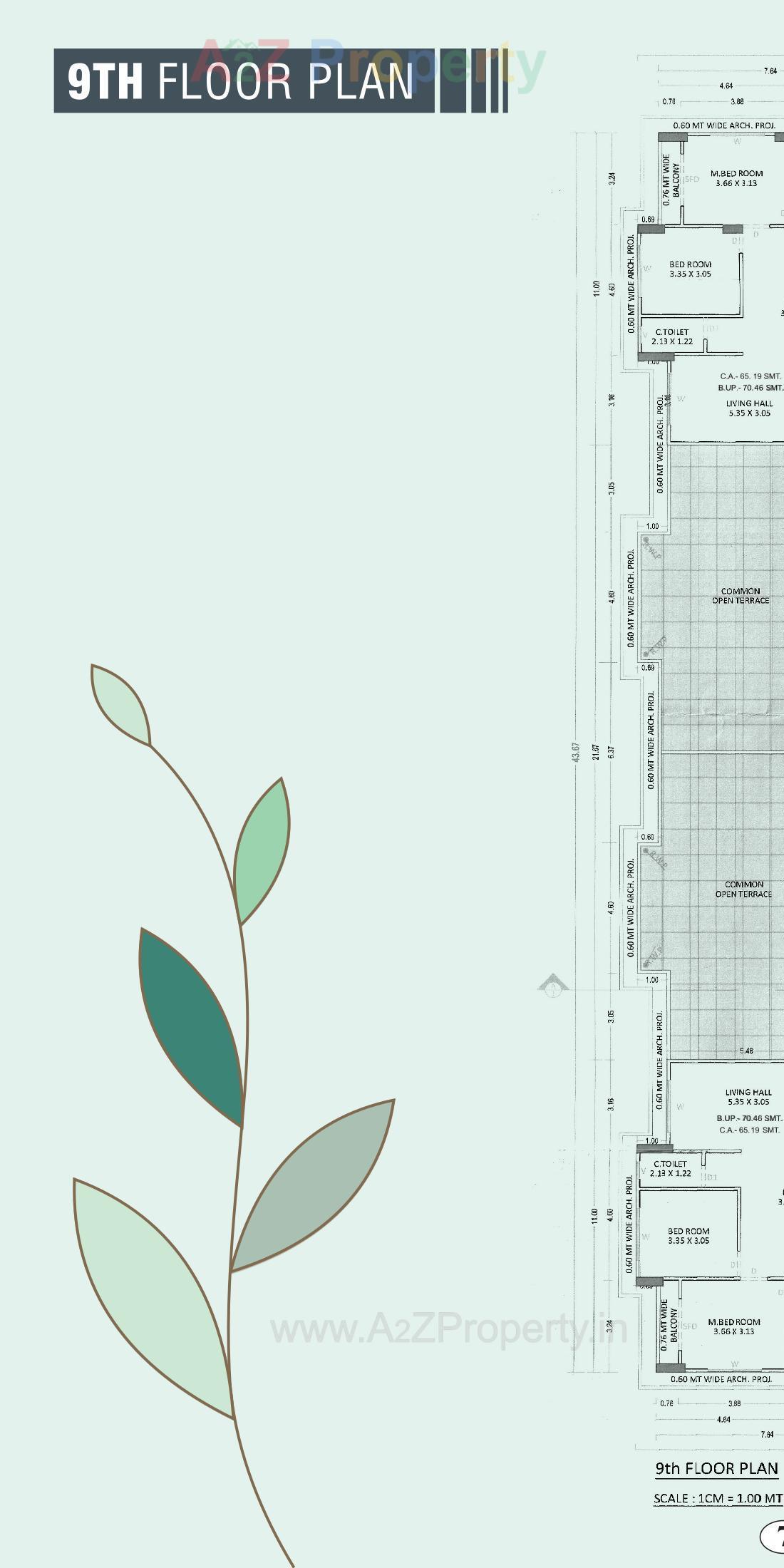 Layout of real estate project Arihant Dream located at Palanpore, Surat, Gujarat