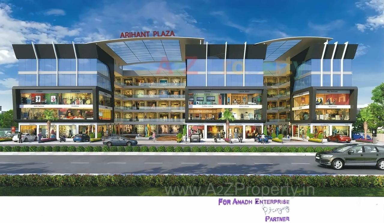 3D Elevation of real estate project Arihant Plaza located at Dindoli, Surat, Gujarat