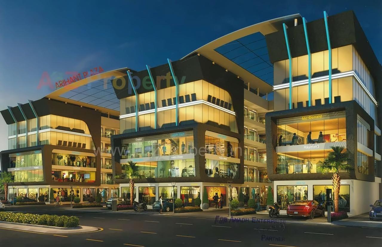 3D Elevation of real estate project Arihant Plaza located at Dindoli, Surat, Gujarat