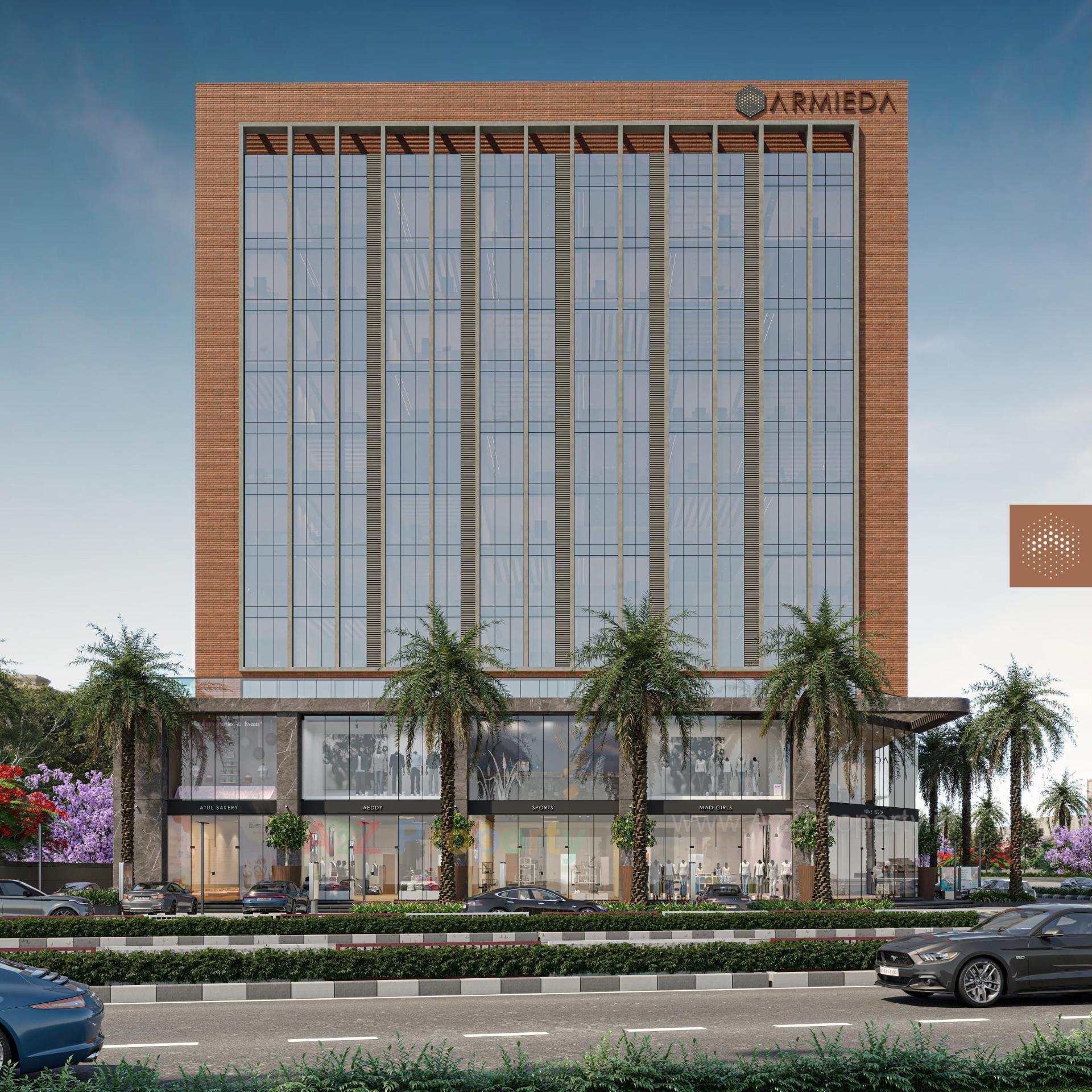 3D Elevation of real estate project Armieda located at Surat, Surat, Gujarat