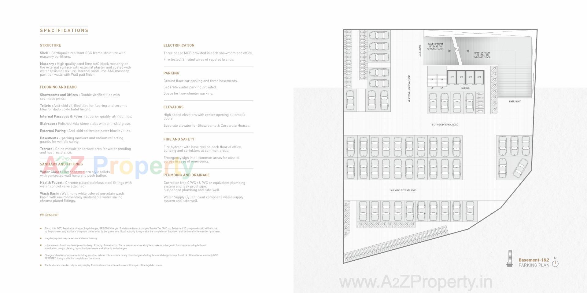 Layout of real estate project Armieda located at Surat, Surat, Gujarat