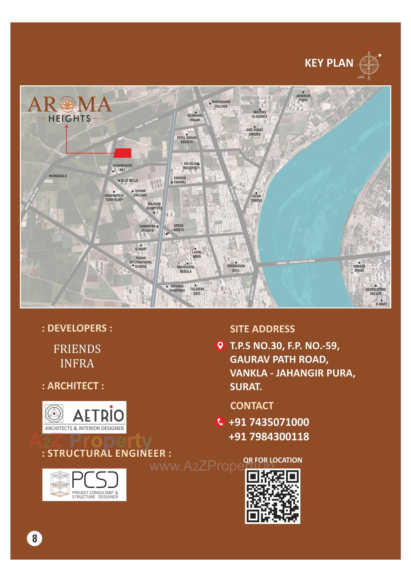  of real estate project Aroma Heights located at Vanakla, Surat, Gujarat