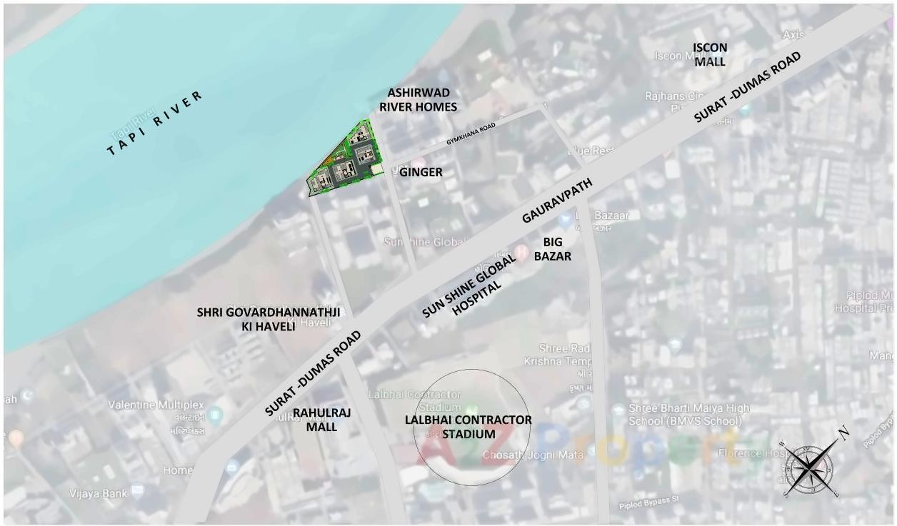  of real estate project Ashirwad River Homes located at Surat, Surat, Gujarat