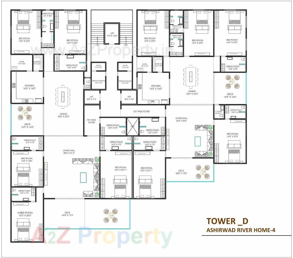 Layout of real estate project Ashirwad River Homes located at Surat, Surat, Gujarat