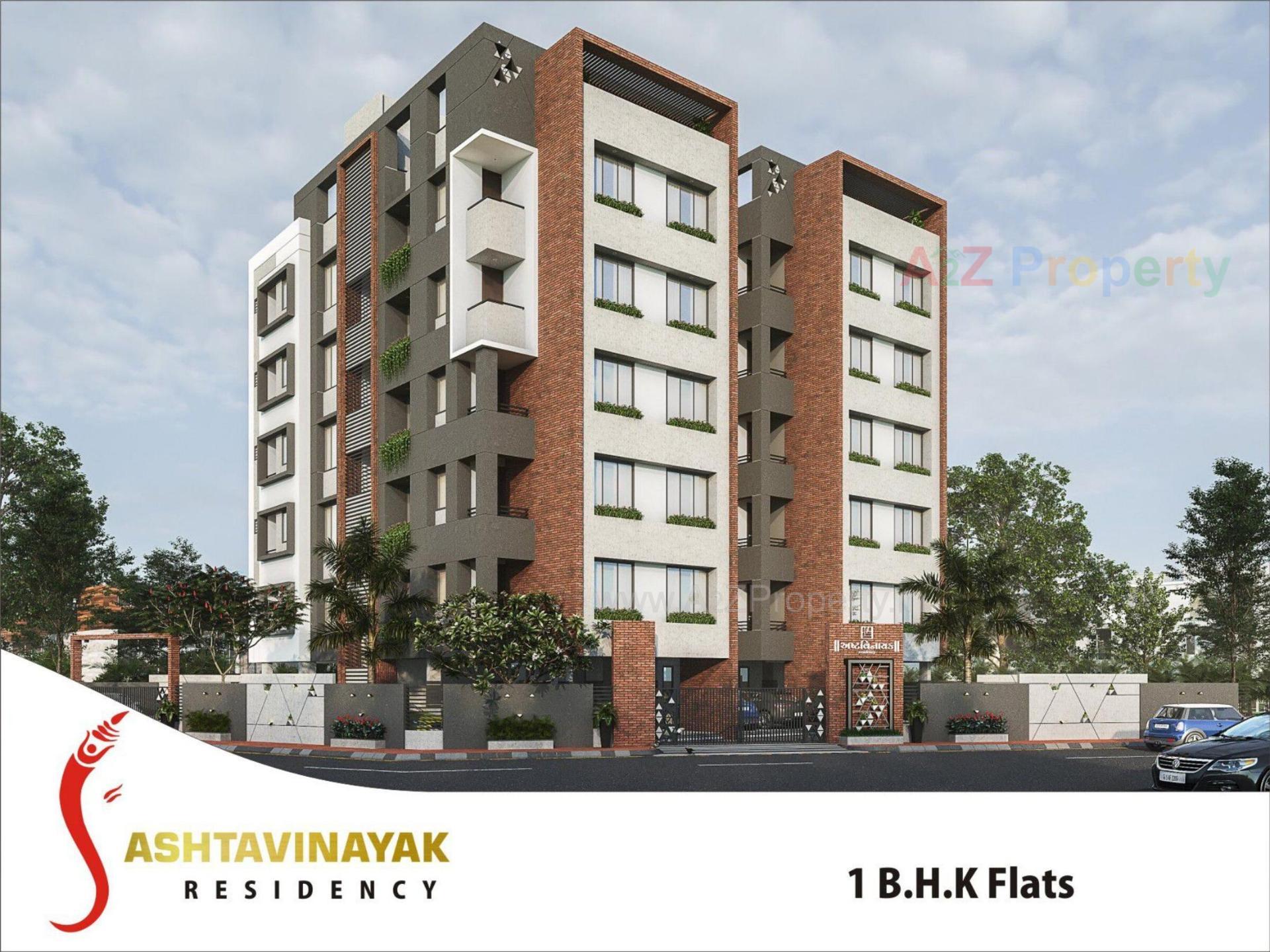 3D Elevation of real estate project Ashta Vinayak Residency located at Icchapore, Surat, Gujarat