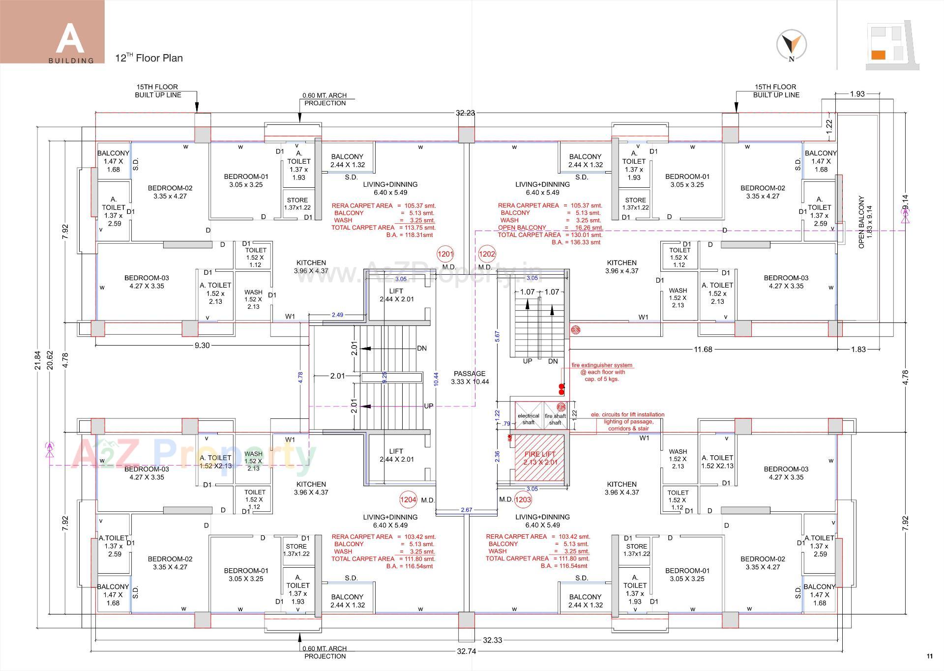 Layout of real estate project Ashtavinayak Homes located at Pal , Surat, Gujarat