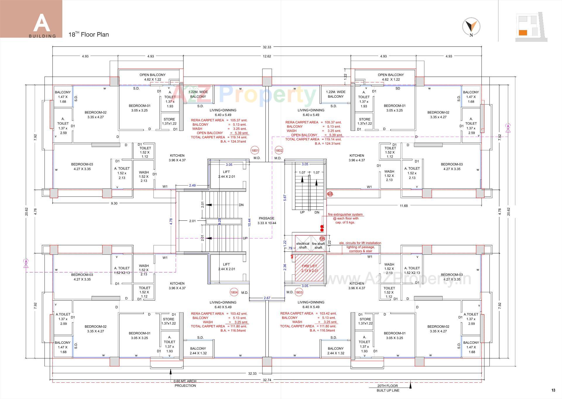 Layout of real estate project Ashtavinayak Homes located at Pal , Surat, Gujarat