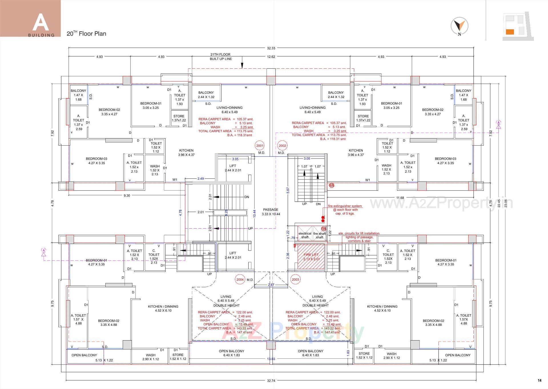 Layout of real estate project Ashtavinayak Homes located at Pal , Surat, Gujarat