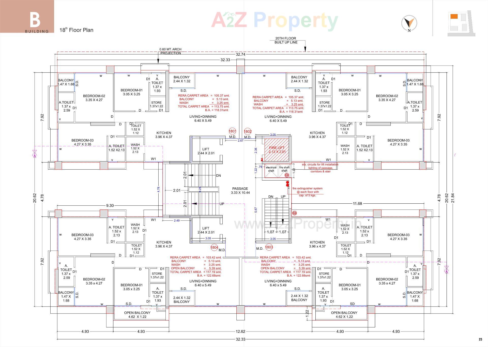 Layout of real estate project Ashtavinayak Homes located at Pal , Surat, Gujarat