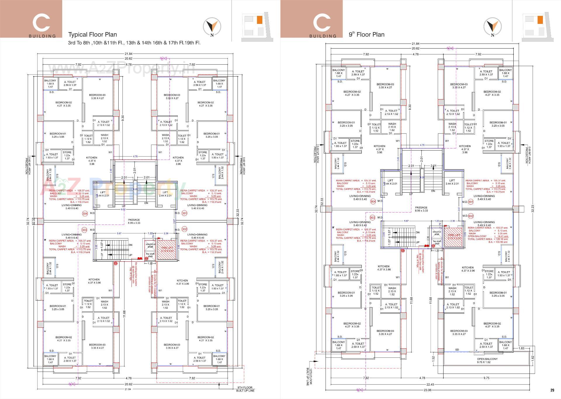 Layout of real estate project Ashtavinayak Homes located at Pal , Surat, Gujarat