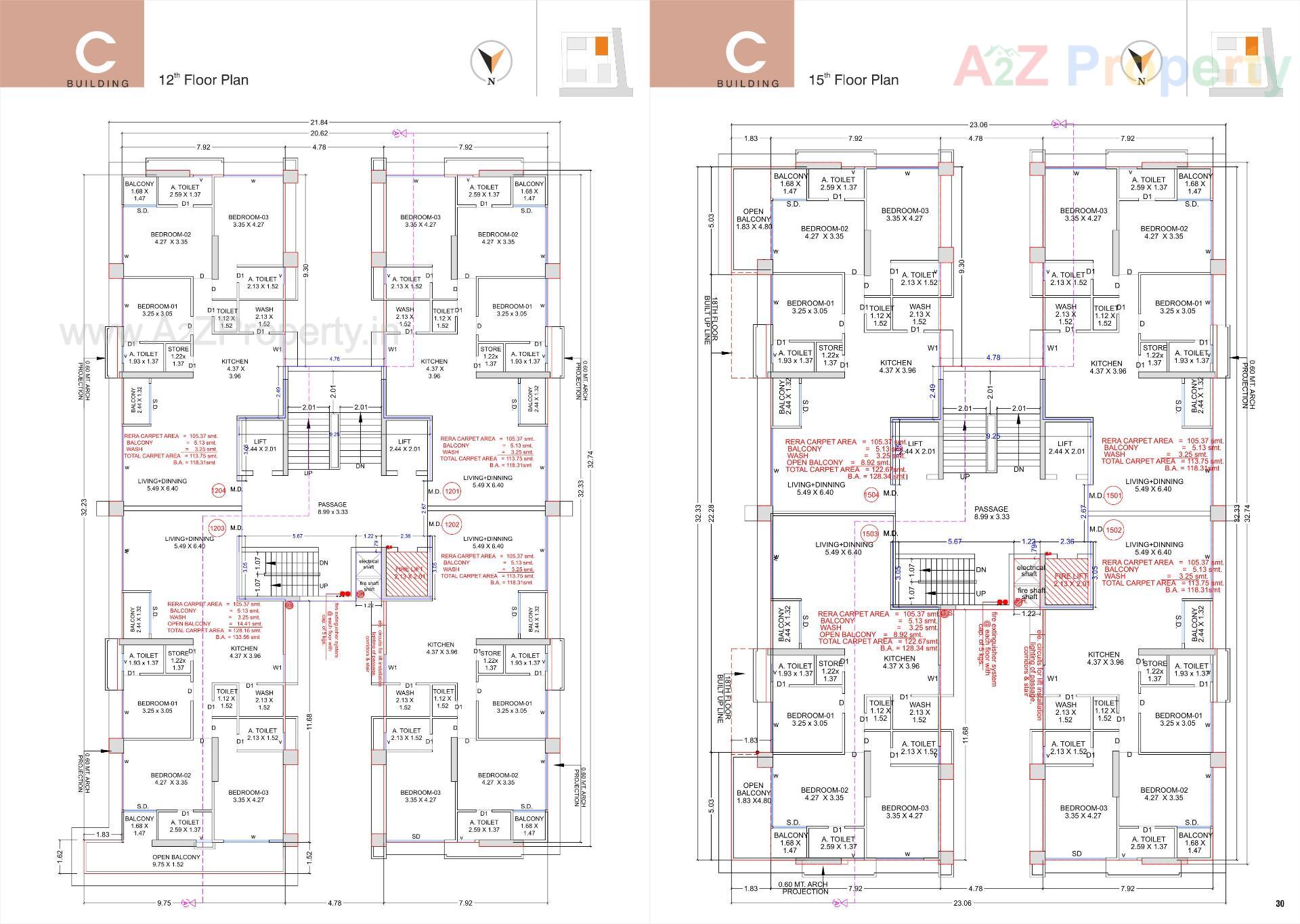 Layout of real estate project Ashtavinayak Homes located at Pal , Surat, Gujarat