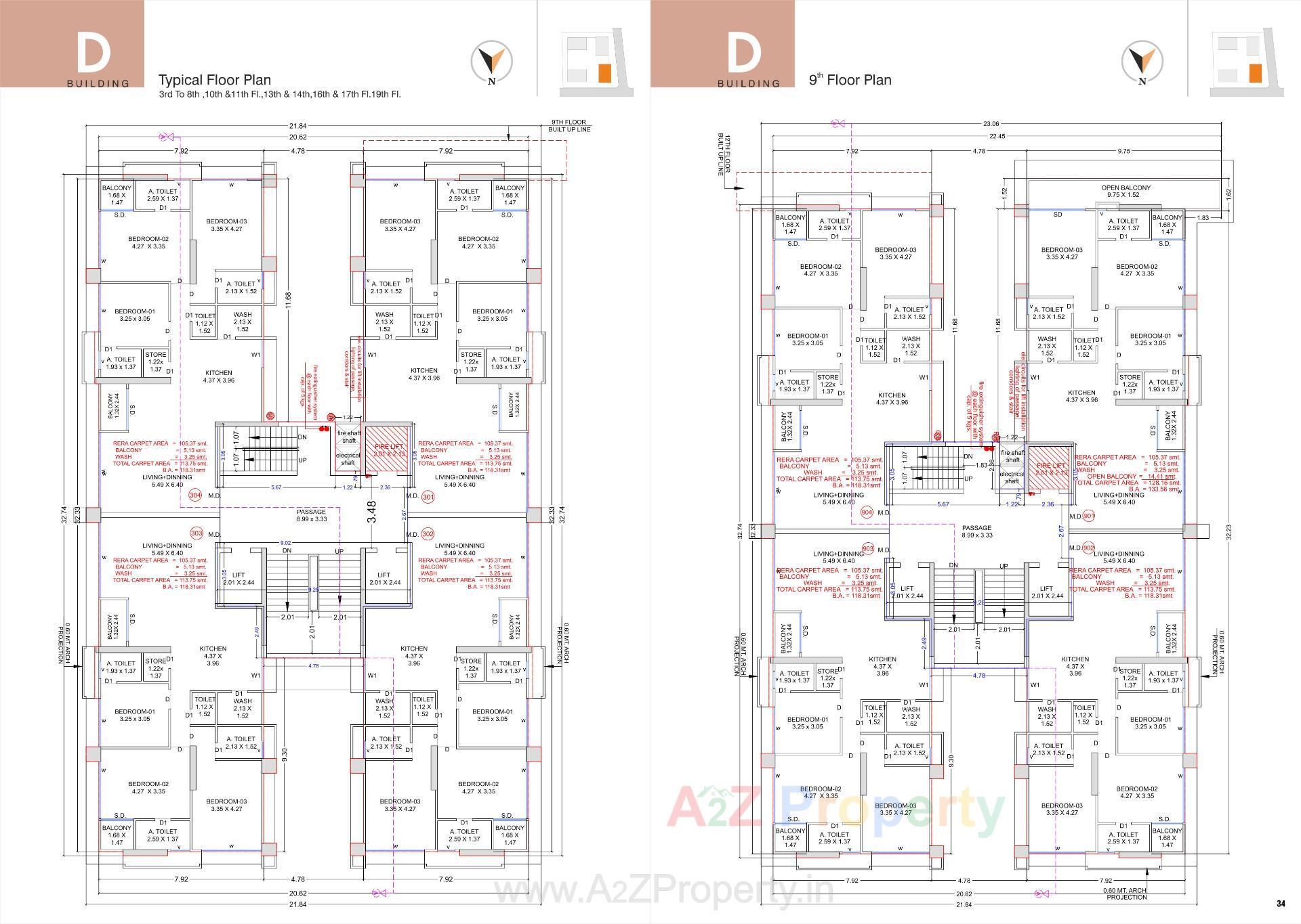 Layout of real estate project Ashtavinayak Homes located at Pal , Surat, Gujarat