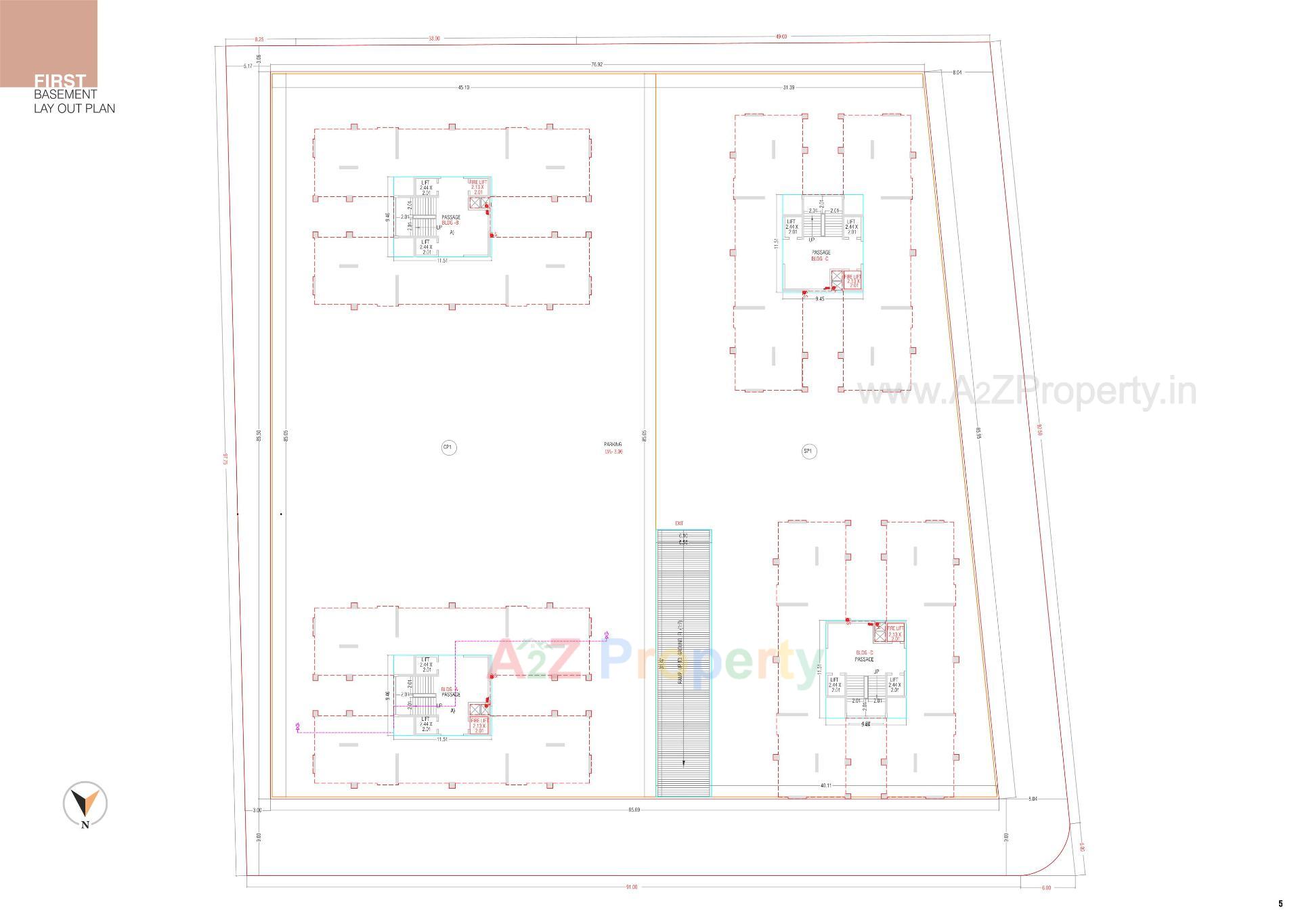 Layout of real estate project Ashtavinayak Homes located at Pal , Surat, Gujarat