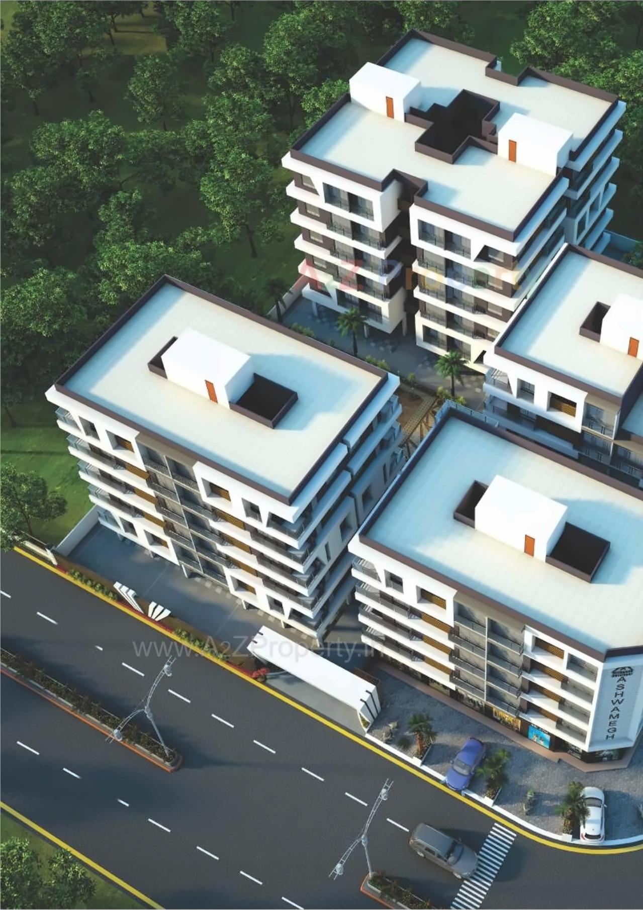 3D Elevation of real estate project Ashwamegh Palace located at Surat, Surat, Gujarat