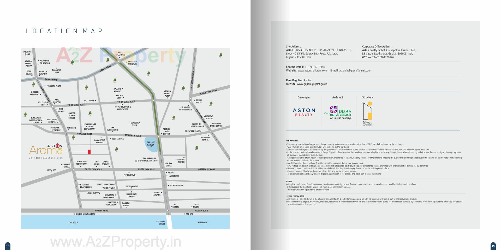  of real estate project Aston Aroma located at Pal, Surat, Gujarat