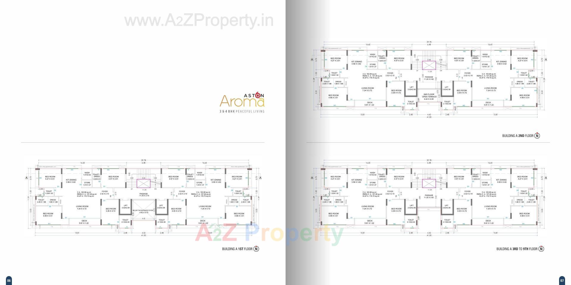 Layout of real estate project Aston Aroma located at Pal, Surat, Gujarat