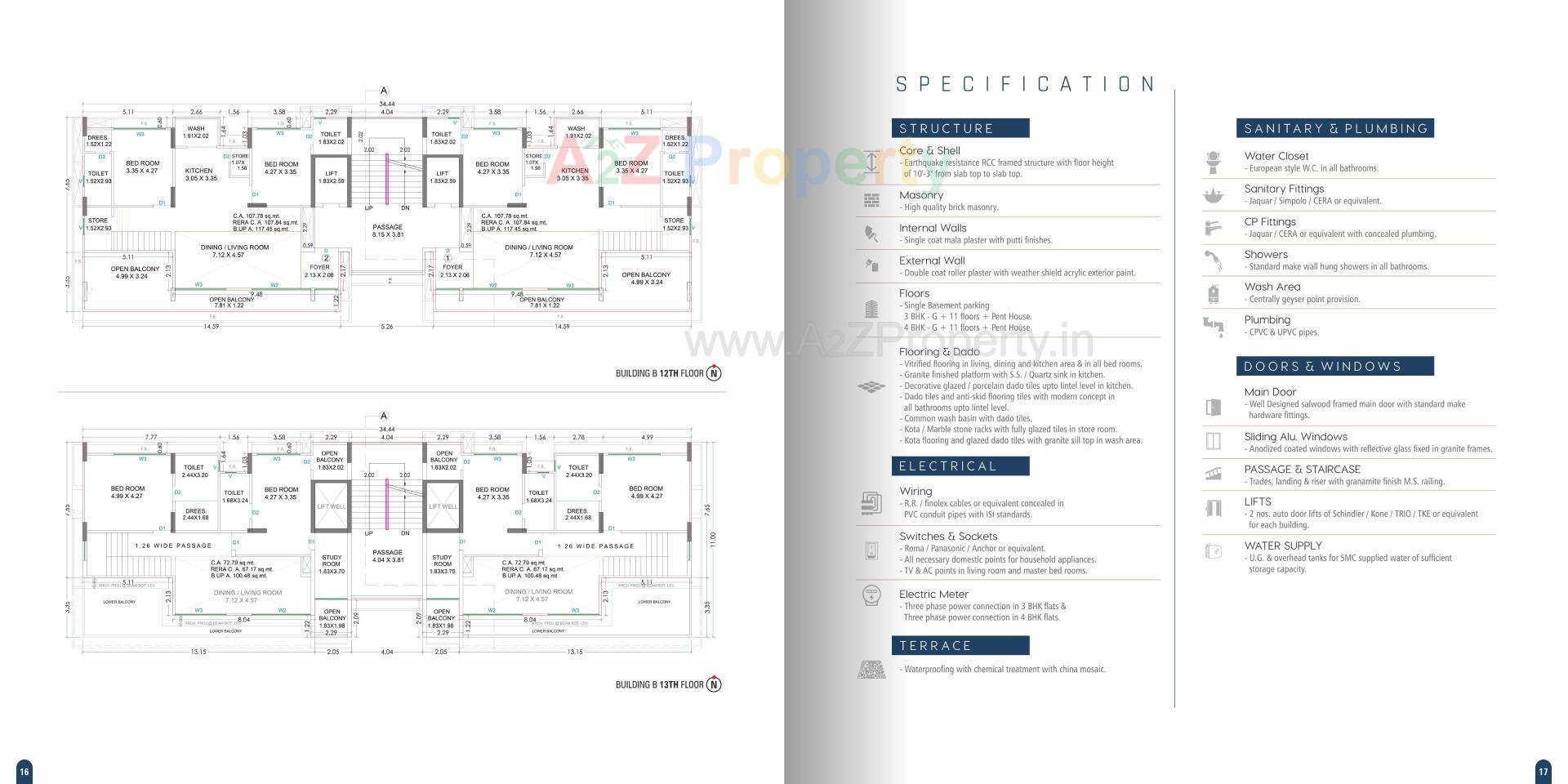  of real estate project Aston Aroma located at Pal, Surat, Gujarat
