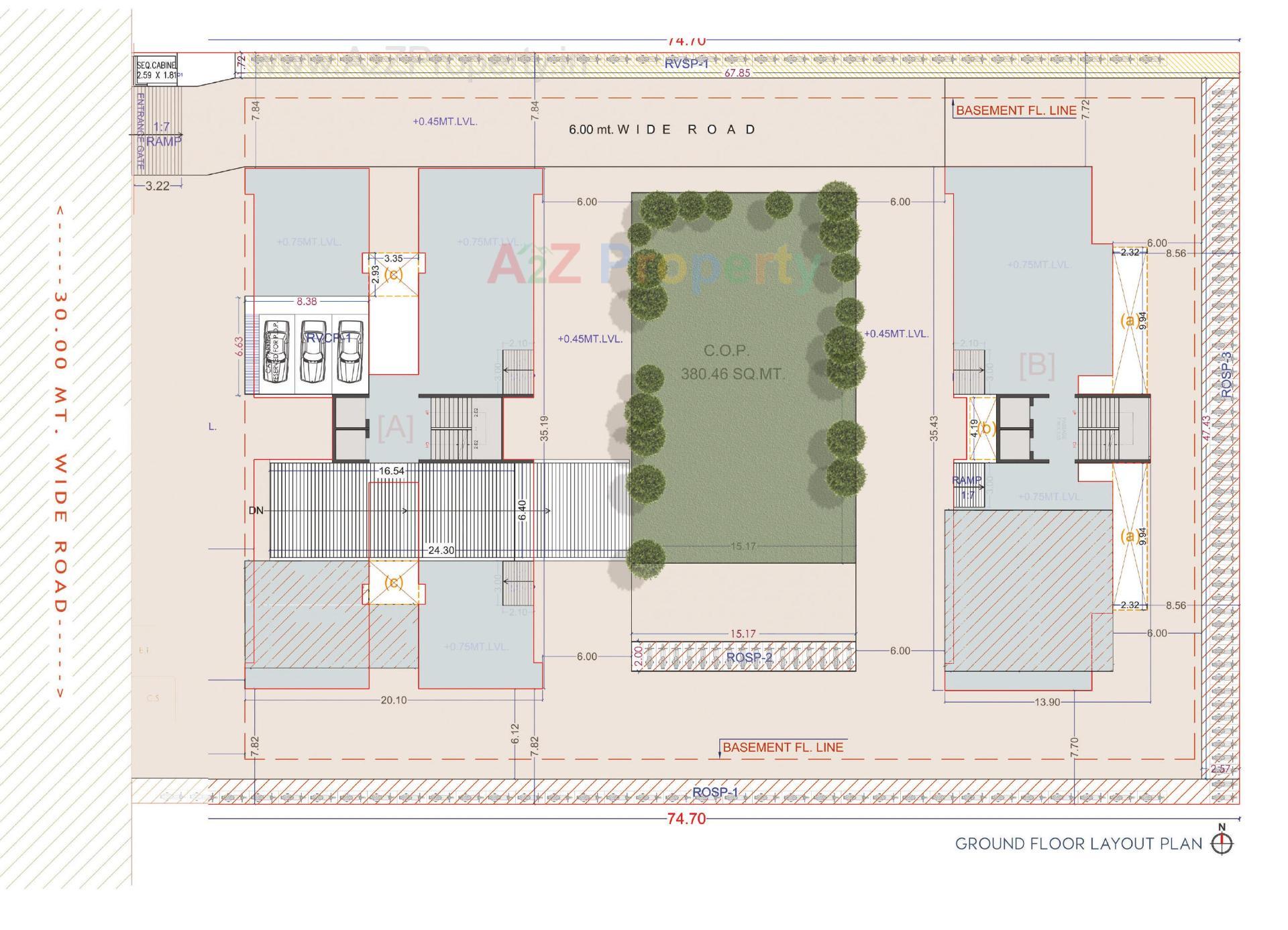 Layout of real estate project Aston Homes located at Palonpore, Surat, Gujarat