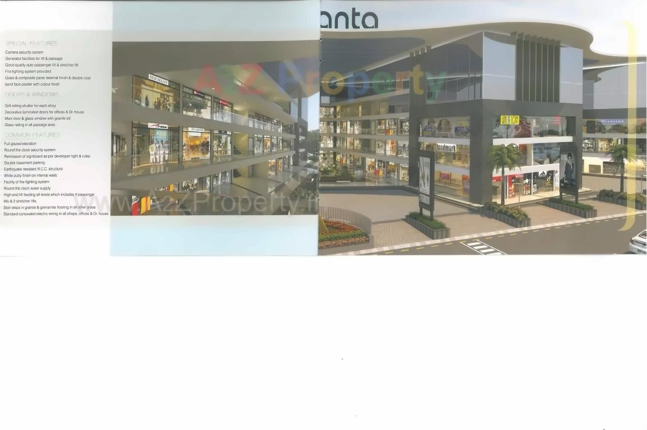 3D Elevation of real estate project Atlanta Mall located at Varachha, Surat, Gujarat