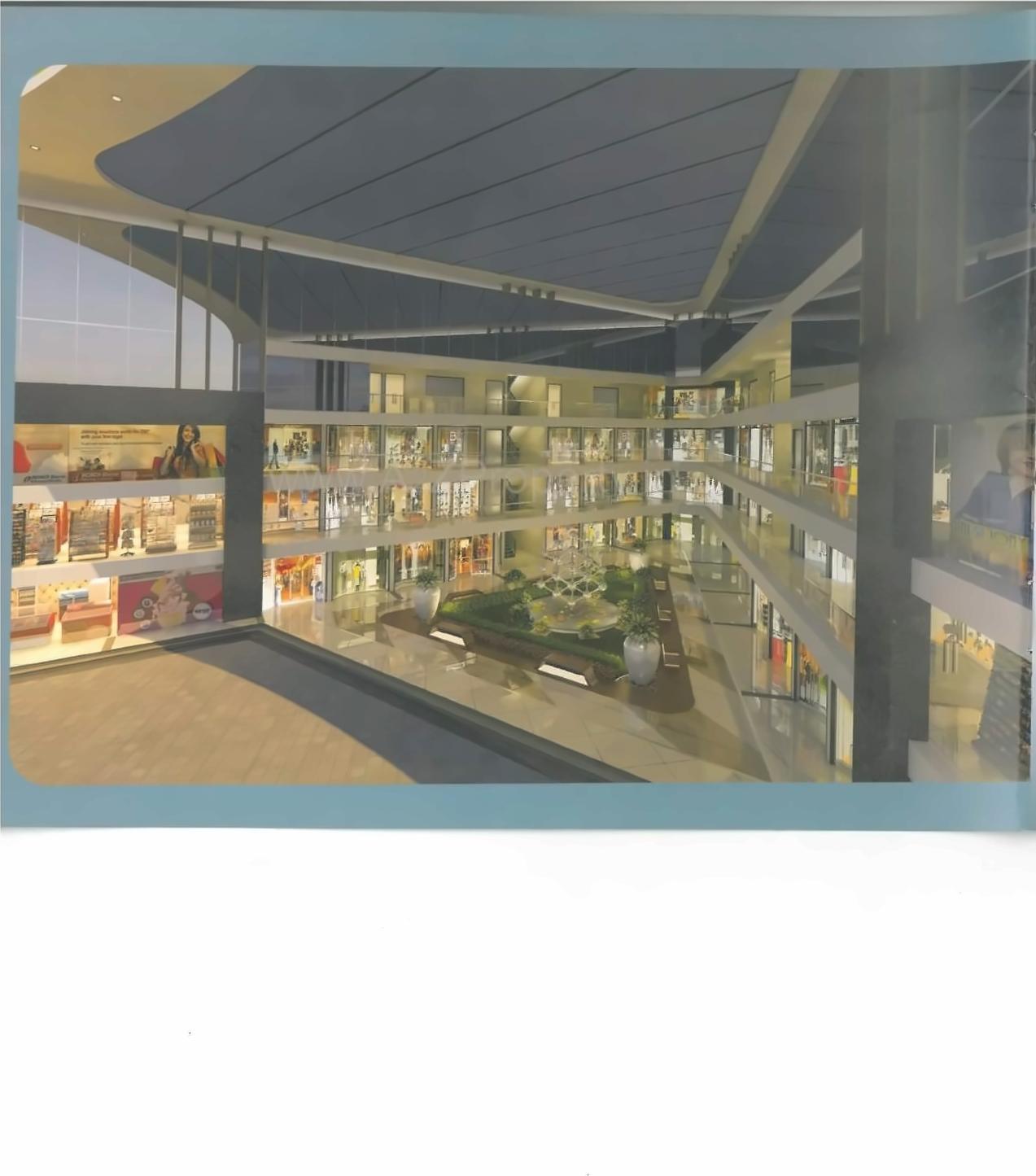 3D Elevation of real estate project Atlanta Mall located at Varachha, Surat, Gujarat