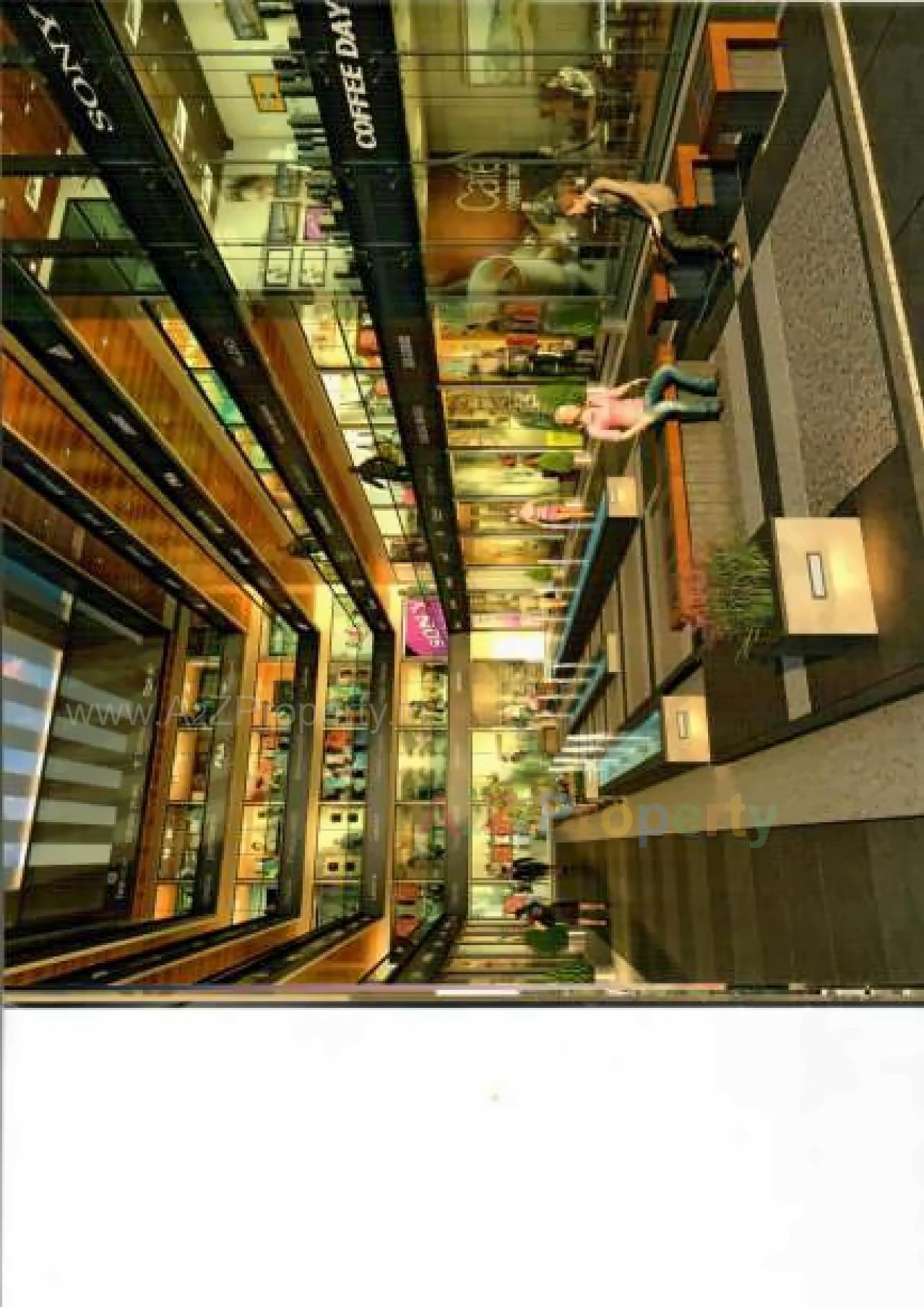 3D Elevation of real estate project Atlanta Shoppers located at Vesu, Surat, Gujarat