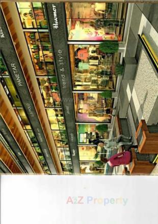 Elevation of real estate project Atlanta Shoppers located at Vesu, Surat, Gujarat