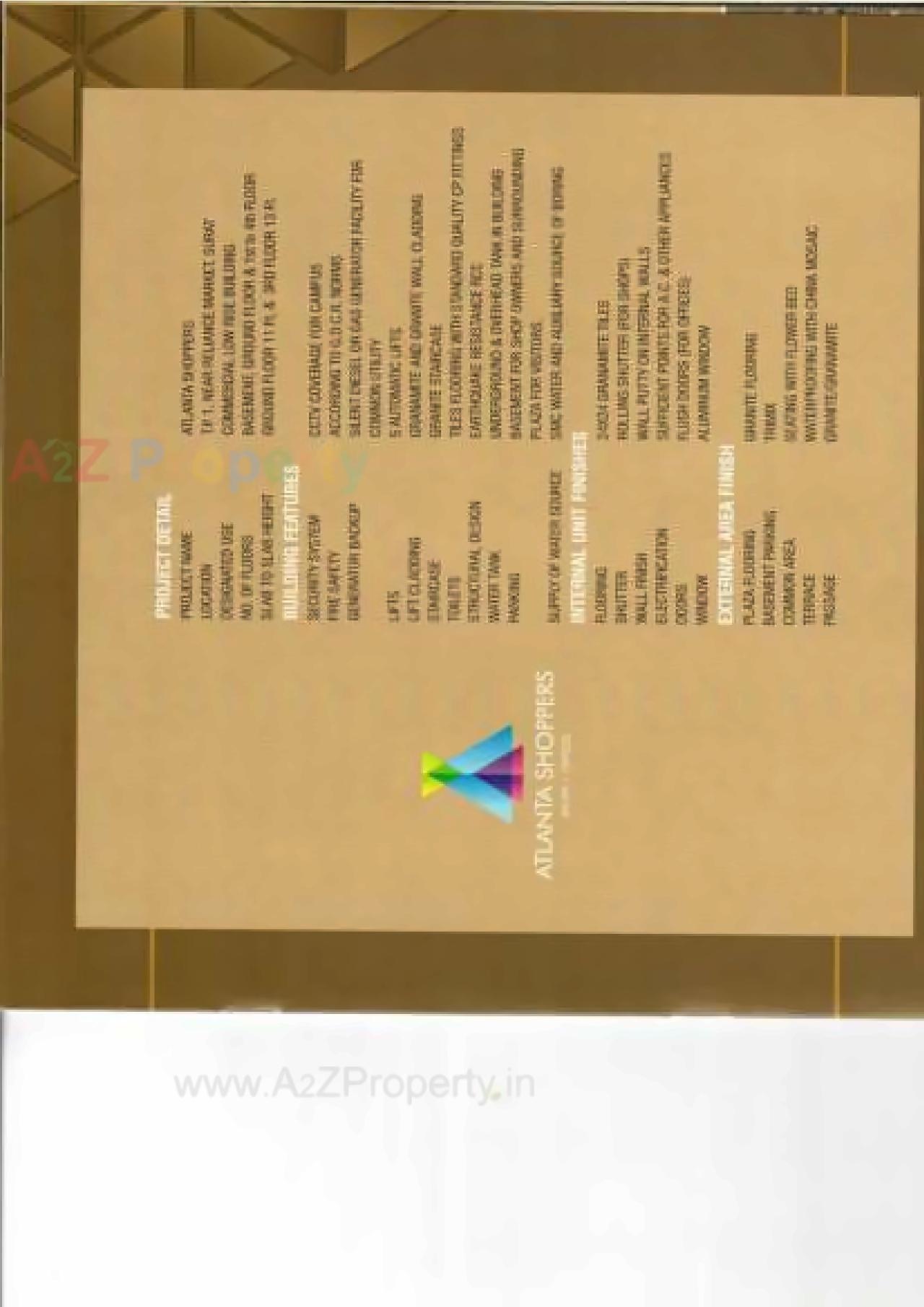  of real estate project Atlanta Shoppers located at Vesu, Surat, Gujarat