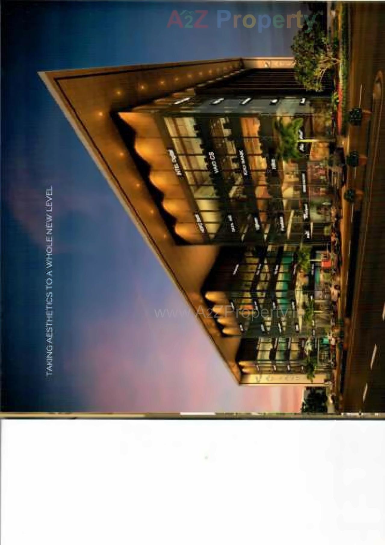 3D Elevation of real estate project Atlanta Shoppers located at Vesu, Surat, Gujarat