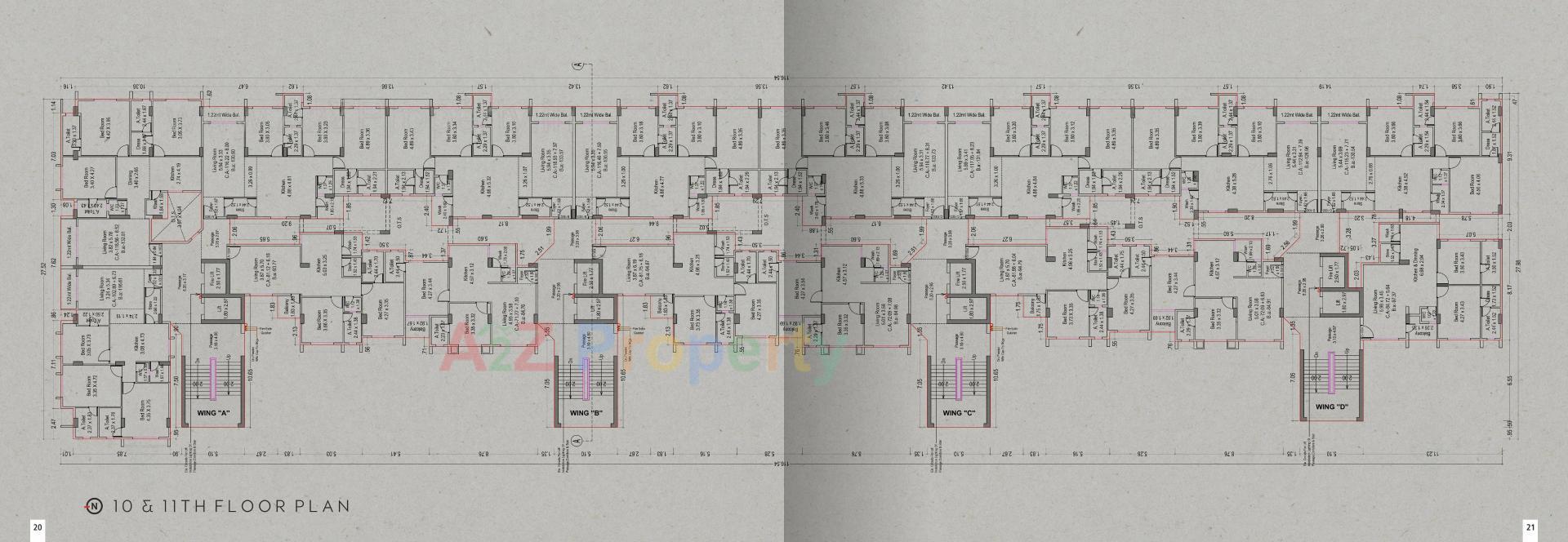 Layout of real estate project Atlas located at Adajan, Surat, Gujarat