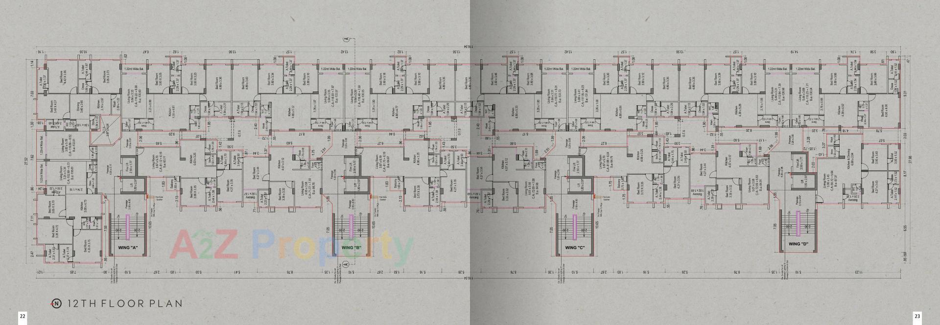 Layout of real estate project Atlas located at Adajan, Surat, Gujarat