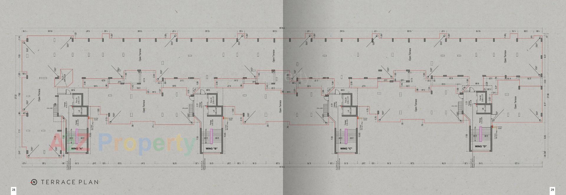 Layout of real estate project Atlas located at Adajan, Surat, Gujarat