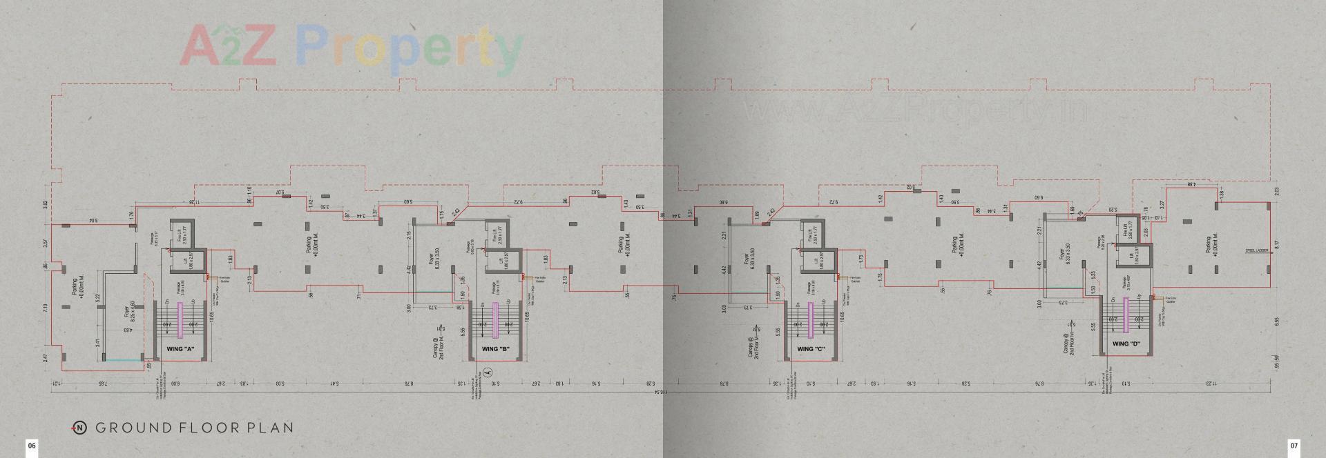 Layout of real estate project Atlas located at Adajan, Surat, Gujarat