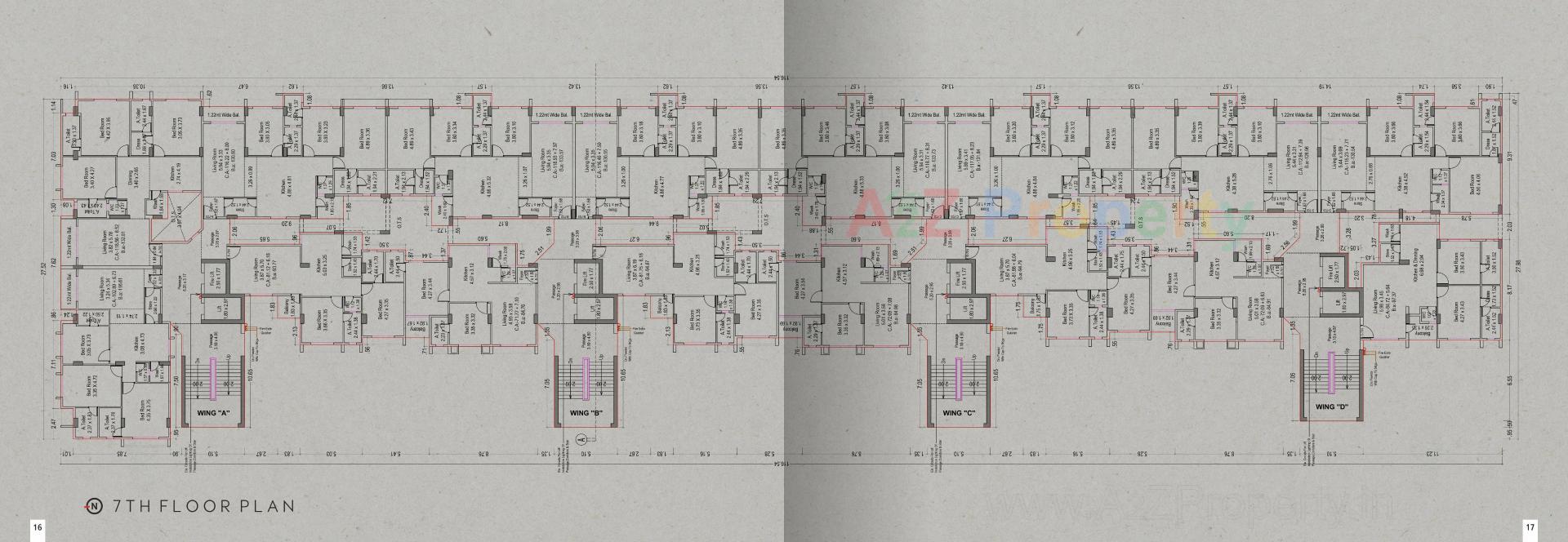 Layout of real estate project Atlas located at Adajan, Surat, Gujarat