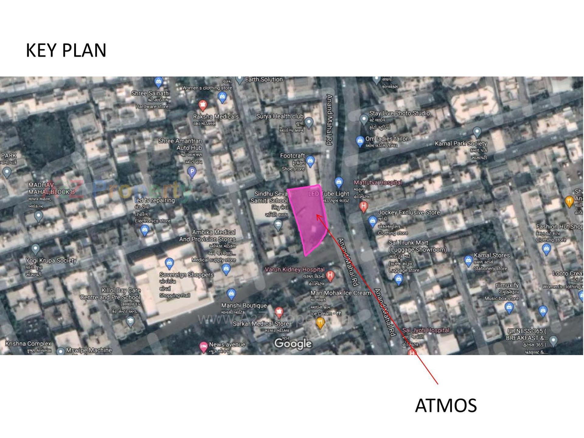  of real estate project Atmos located at Adajan, Surat, Gujarat