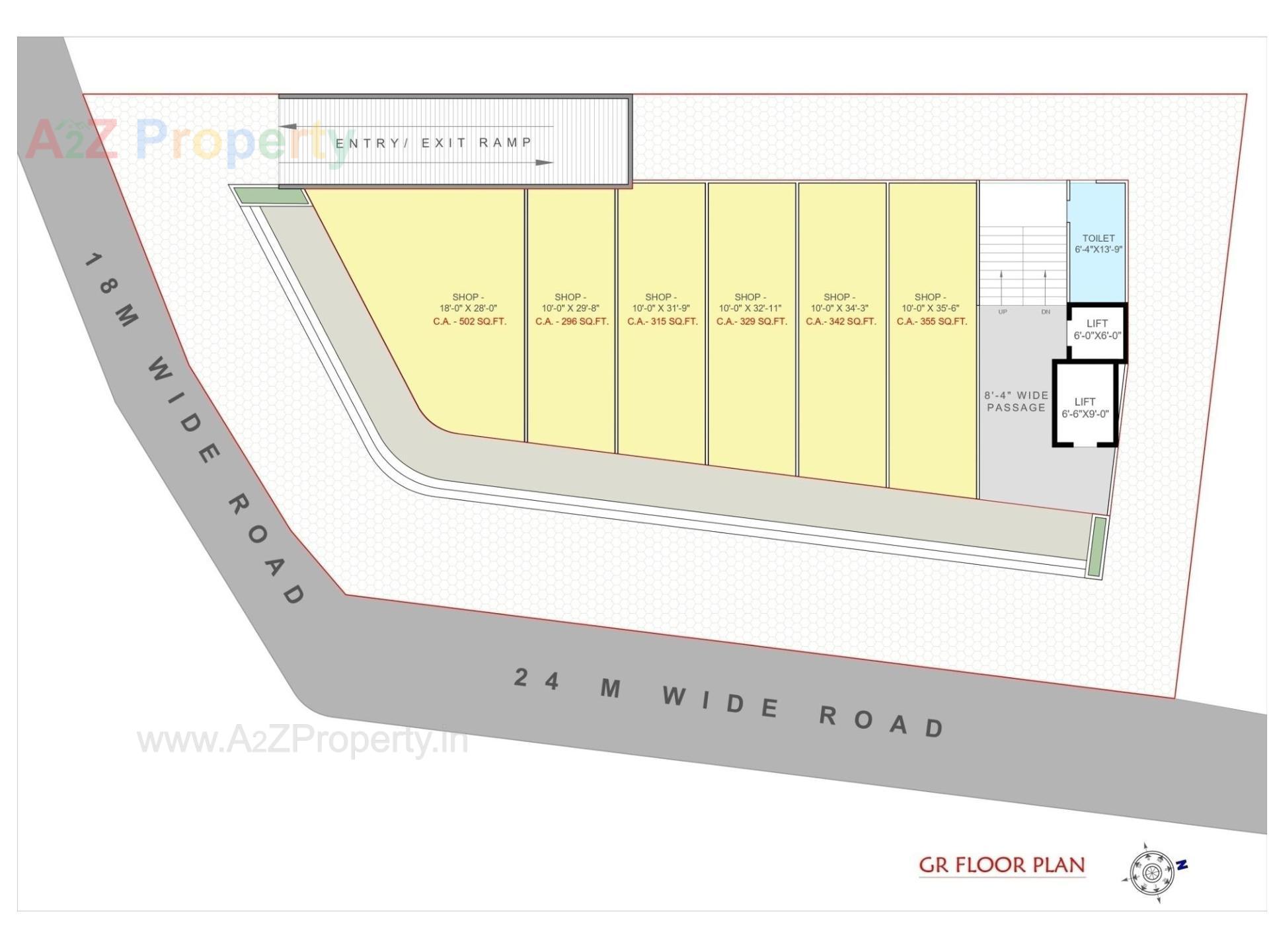 Layout of real estate project Atmos located at Adajan, Surat, Gujarat