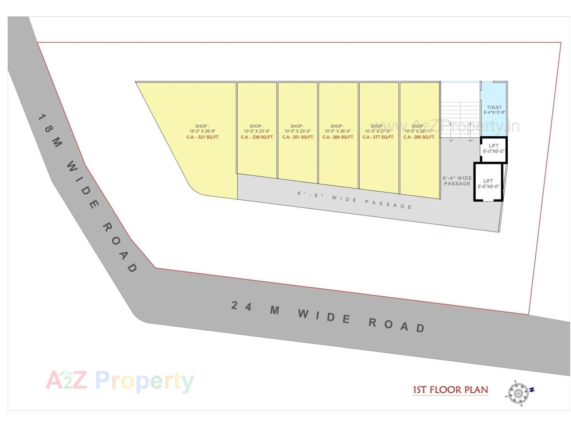 Layout of real estate project Atmos located at Adajan, Surat, Gujarat