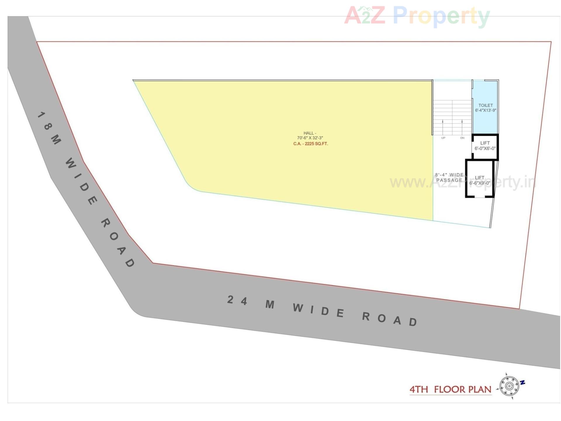 Layout of real estate project Atmos located at Adajan, Surat, Gujarat