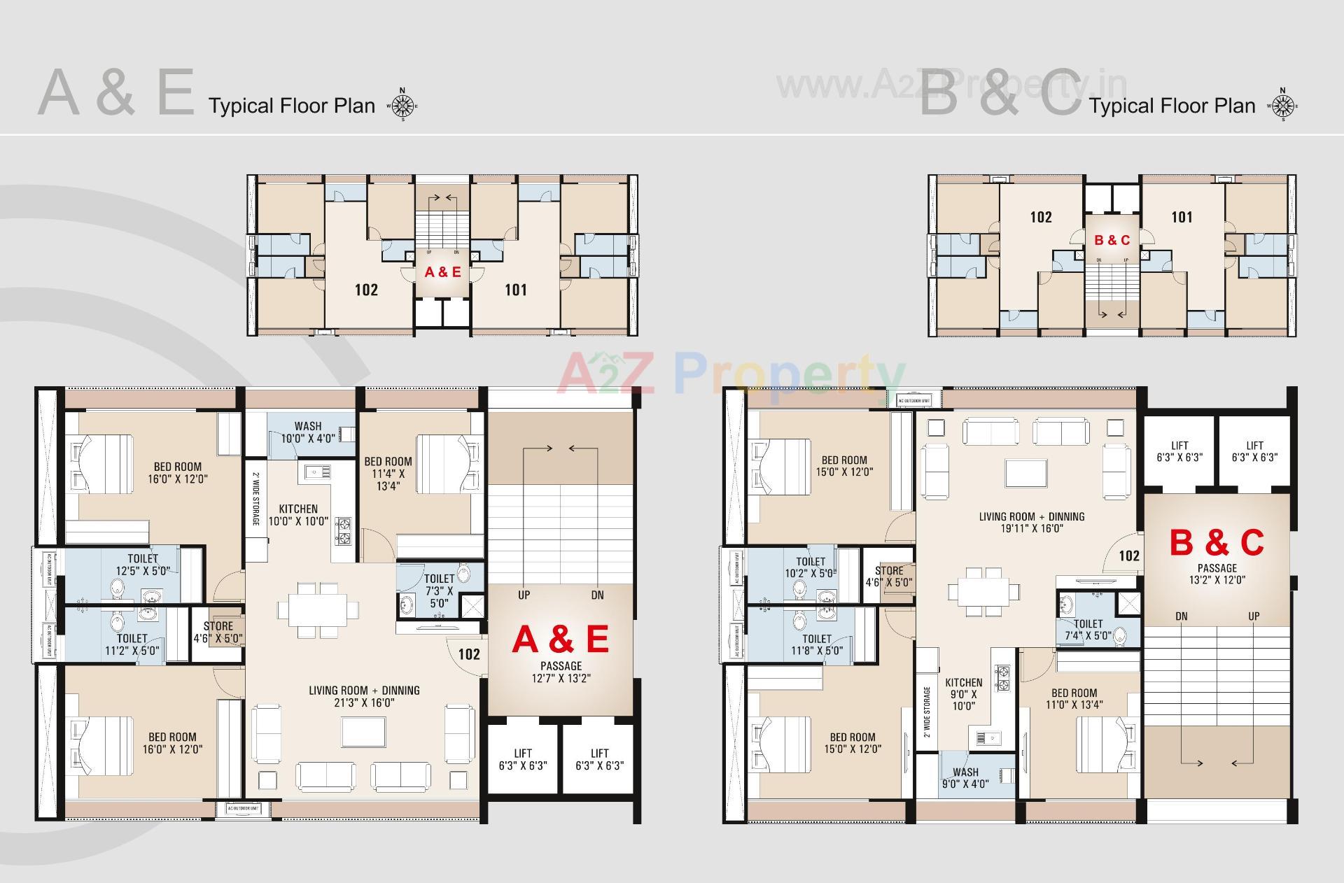 Layout of real estate project Atmosphere Green located at Vesu, Surat, Gujarat
