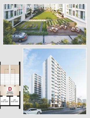 Elevation of real estate project Atmosphere Green located at Vesu, Surat, Gujarat
