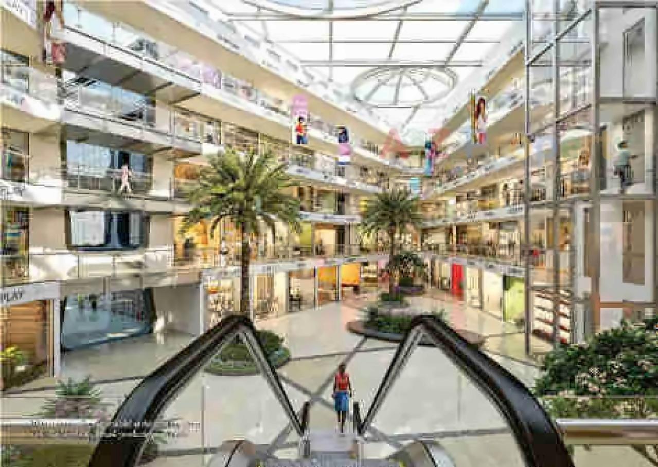 3D Elevation of real estate project Avadh Arena located at Bharthana, Surat, Gujarat